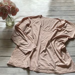 Girlfriend Collective Voop Neck Long Sleeve Tee Size XL